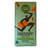 Tablette au chocolat noir pauvre en sucre de la marque Balance 85g