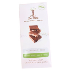 Tablette au chocolat noir pauvre en sucre de la marque Balance 85g